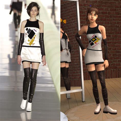 so, ea copied that dress from chanel 2003 a/w collection. (i